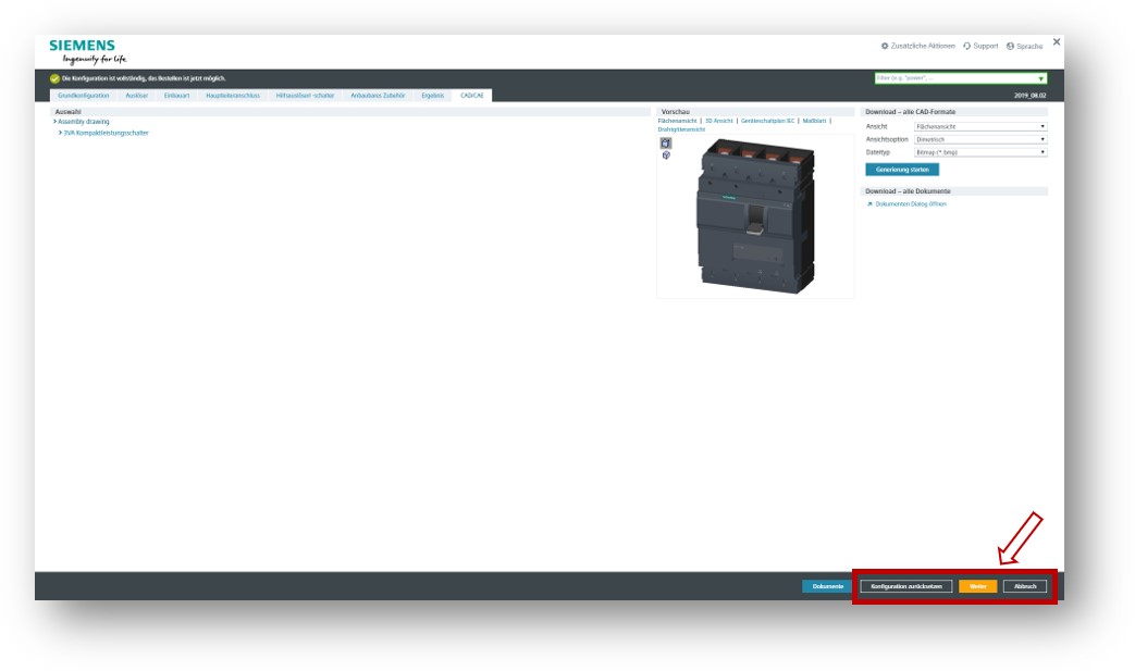 Siemens-Konfigurator